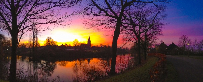 Ochtend rood.